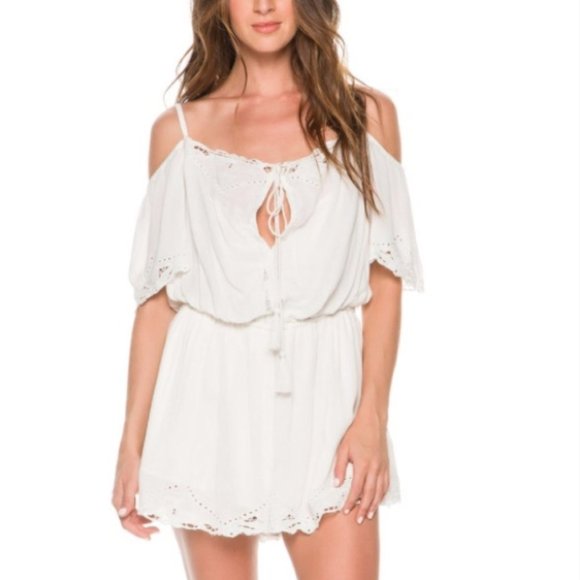 Free People Pants - Free People White Romance Romper sz XS